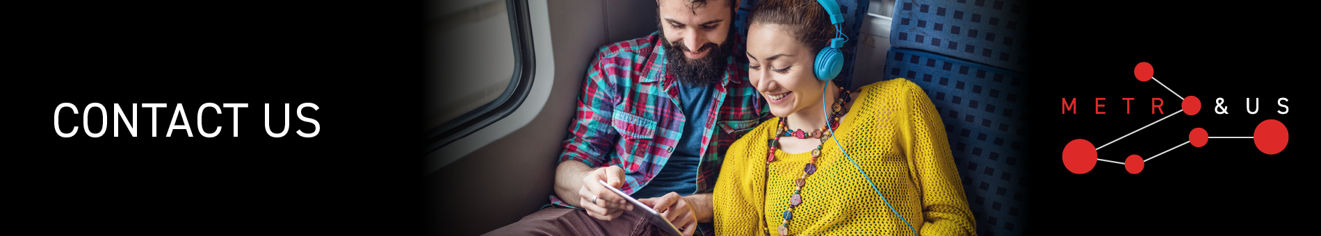 Couple travelling on the train | Metro & Us