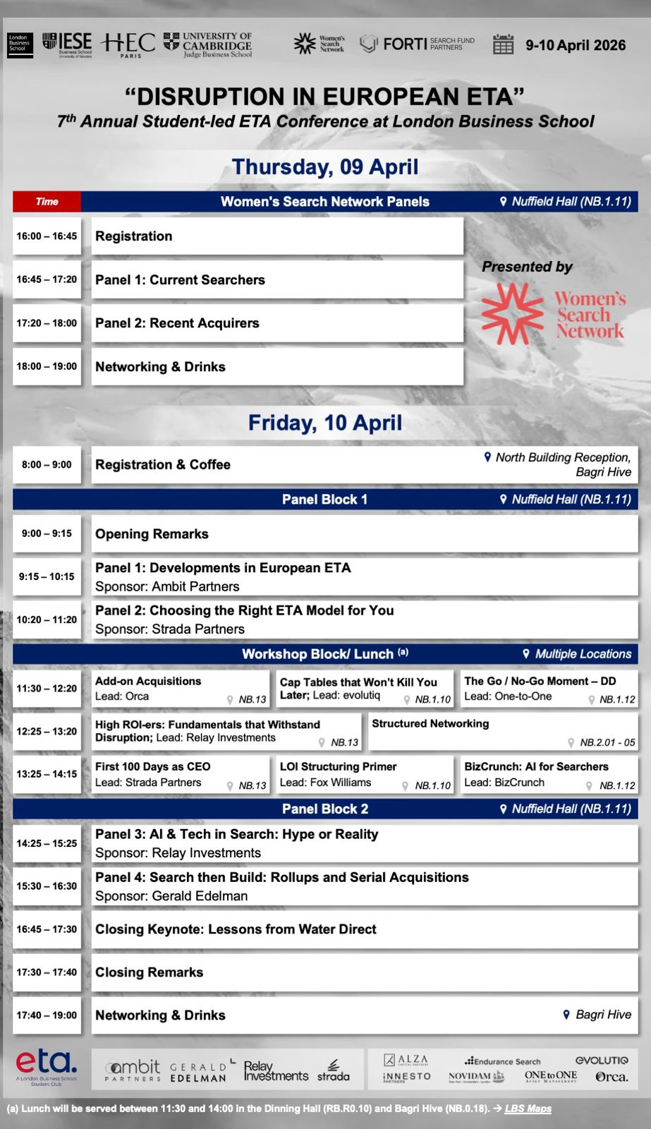 Conference Agenda